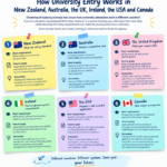 How University Entry Works in New Zealand, Australia, the UK, Ireland, the USA and Canada